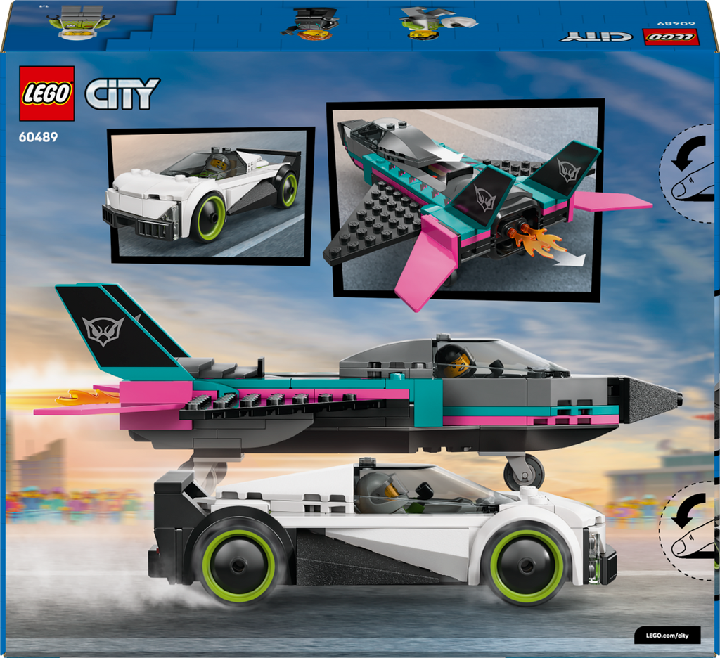 LEGO City 60489 Lėktuvas prieš automobilį