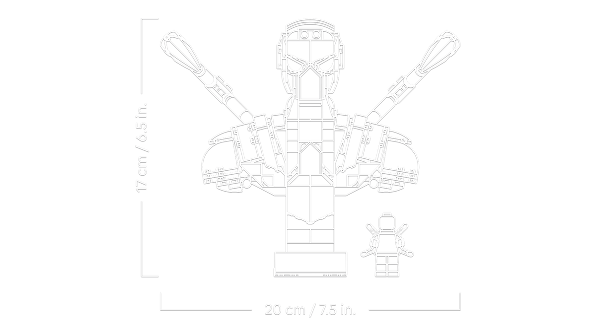 LEGO Marvel 76326 Geležinio Žmogaus-voro biustas