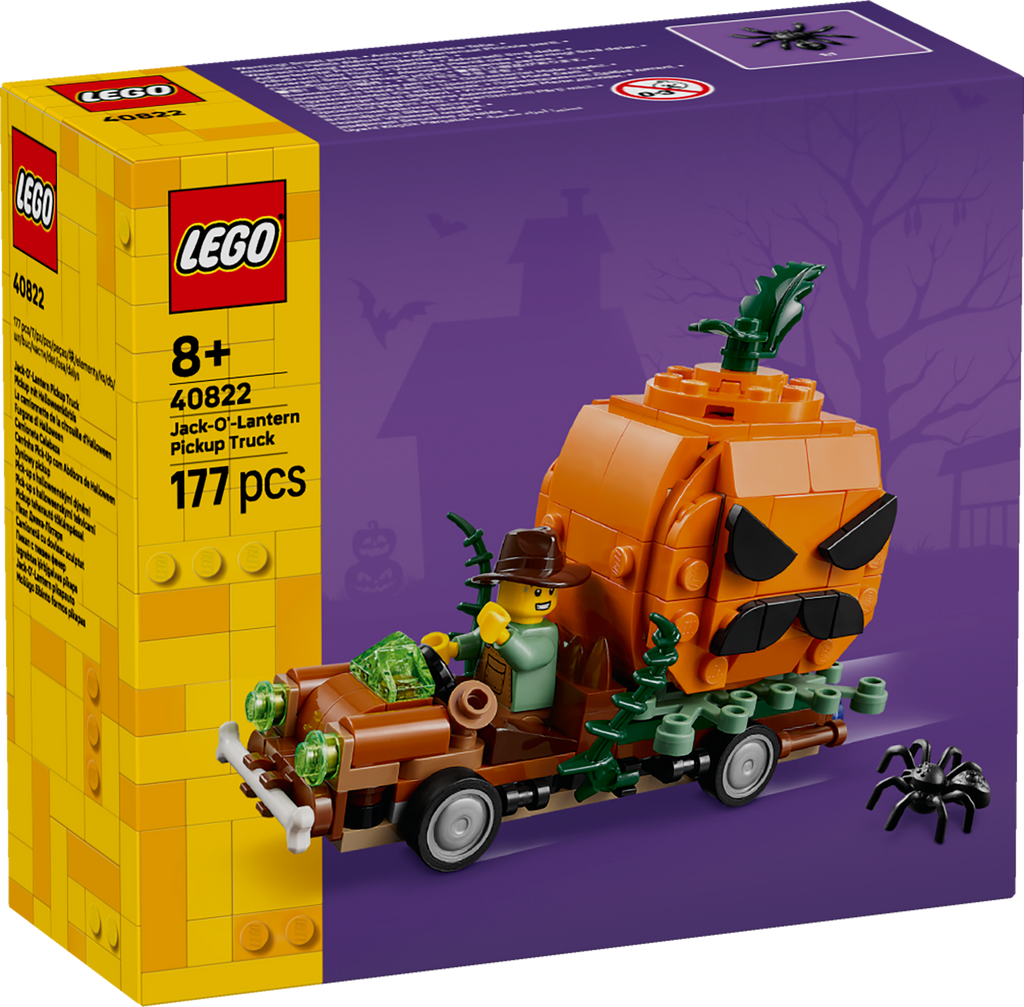 LEGO Iconic 40822 Helovino moliūgo pikapas