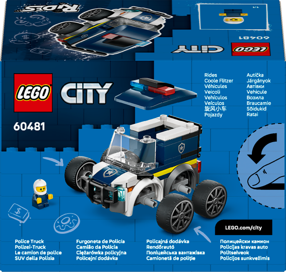 LEGO City 60481 Policijos sunkvežimis