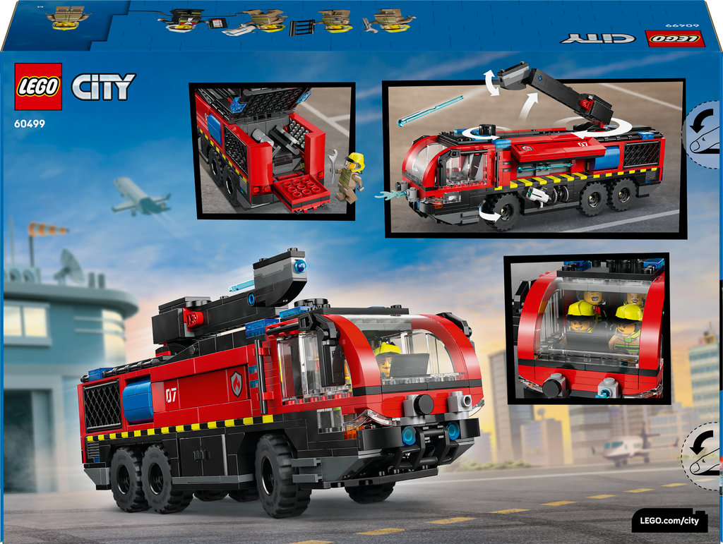 LEGO City 60499 Oro uosto gaisrinė mašina