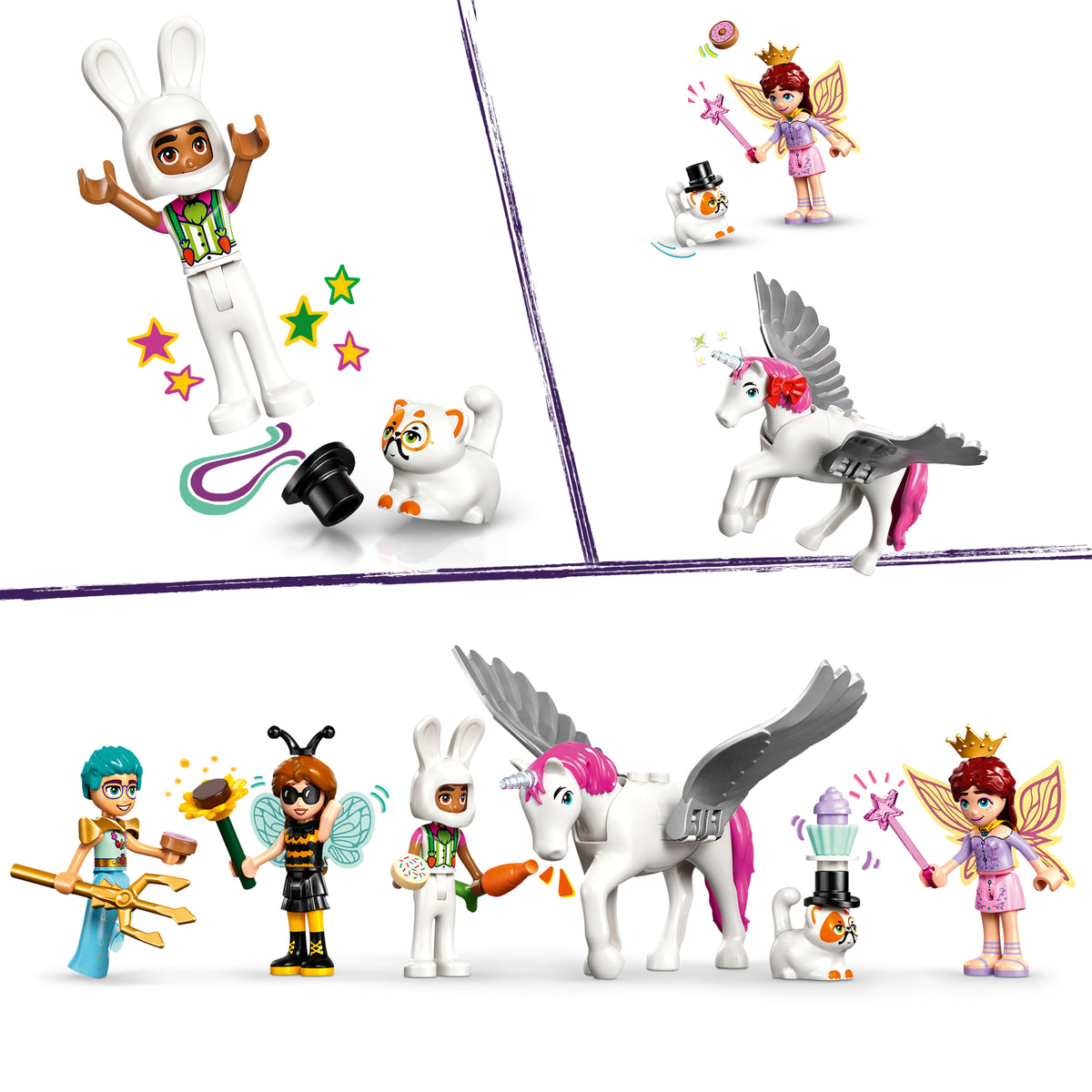 LEGO Friends 42661 Kostiumų vakarėlis su vienaragiu ir fėja