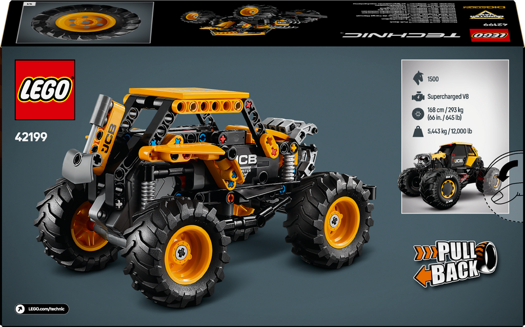 LEGO Technic 42199 Monster Jam DIGatron su inerciniu varikliu