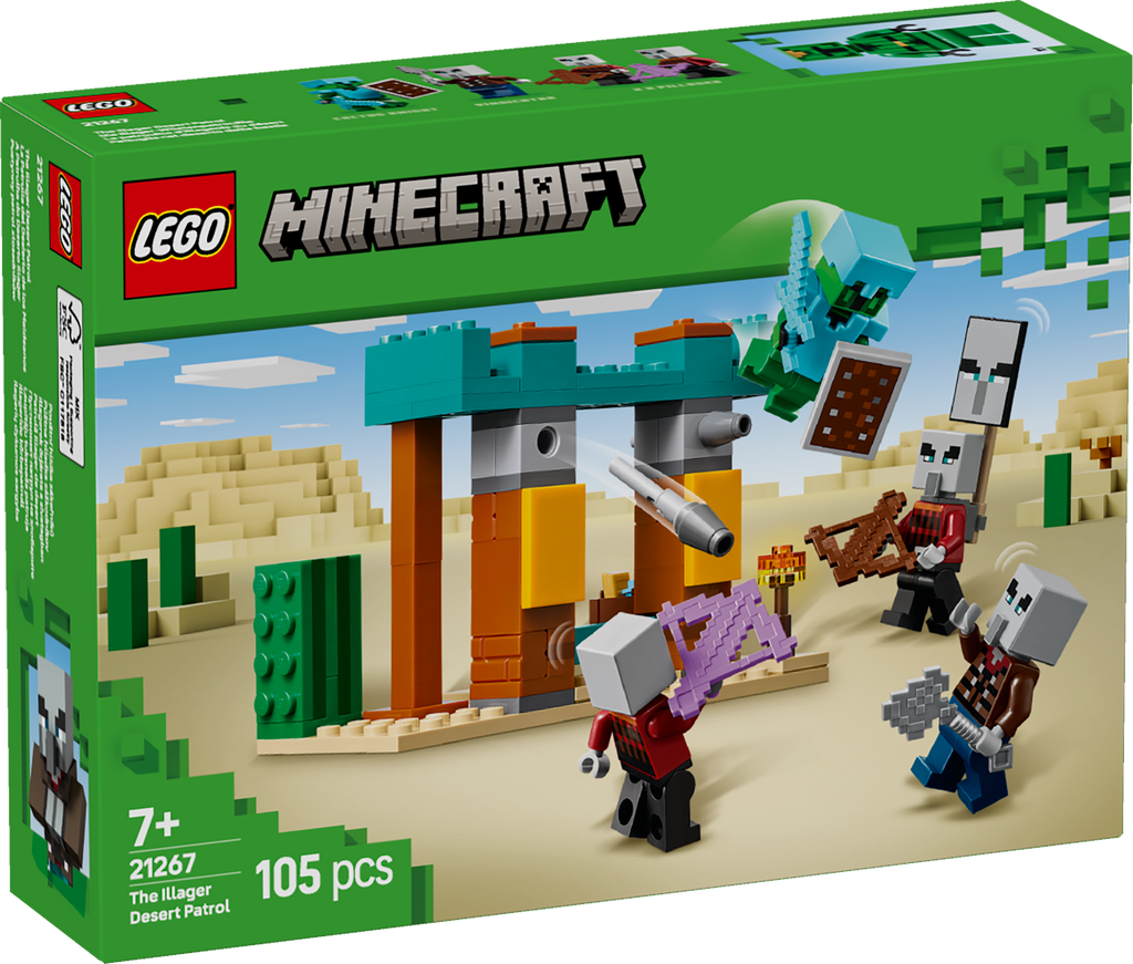 LEGO Minecraft 21267 Ilagerių dykumos patrulis