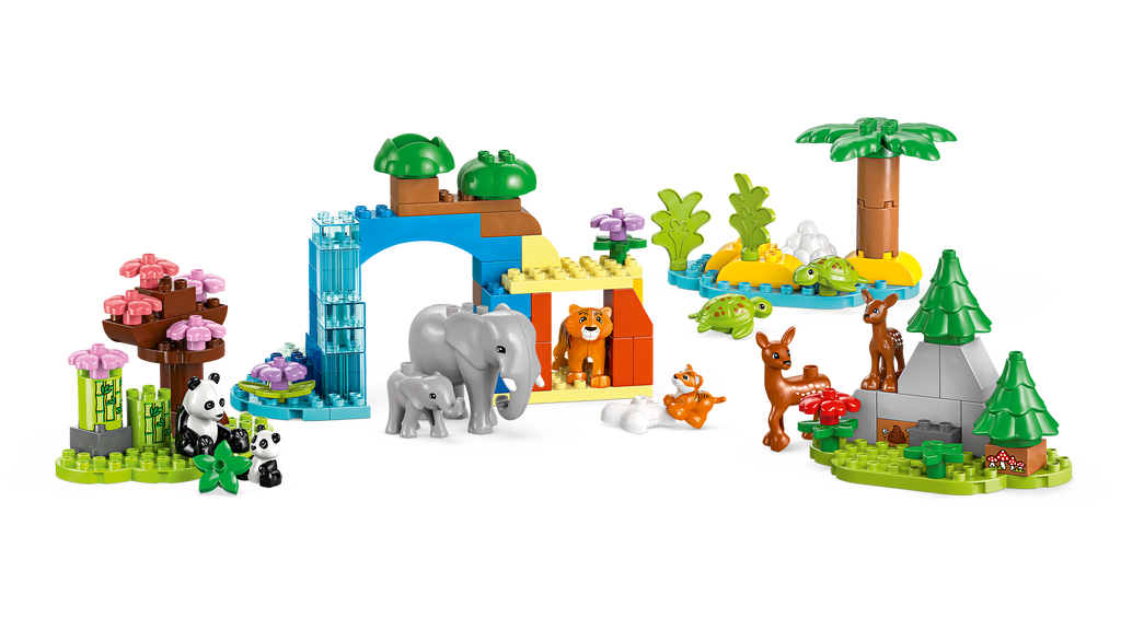 LEGO DUPLO 10446 Laukinių gyvūnų šeimos 3 viename