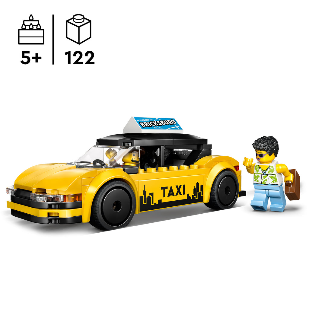 LEGO City 60487 Geltonas taksi