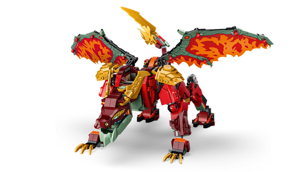LEGO NINJAGO 71868 Wyldfyre transformuojamas drakonas-robotas