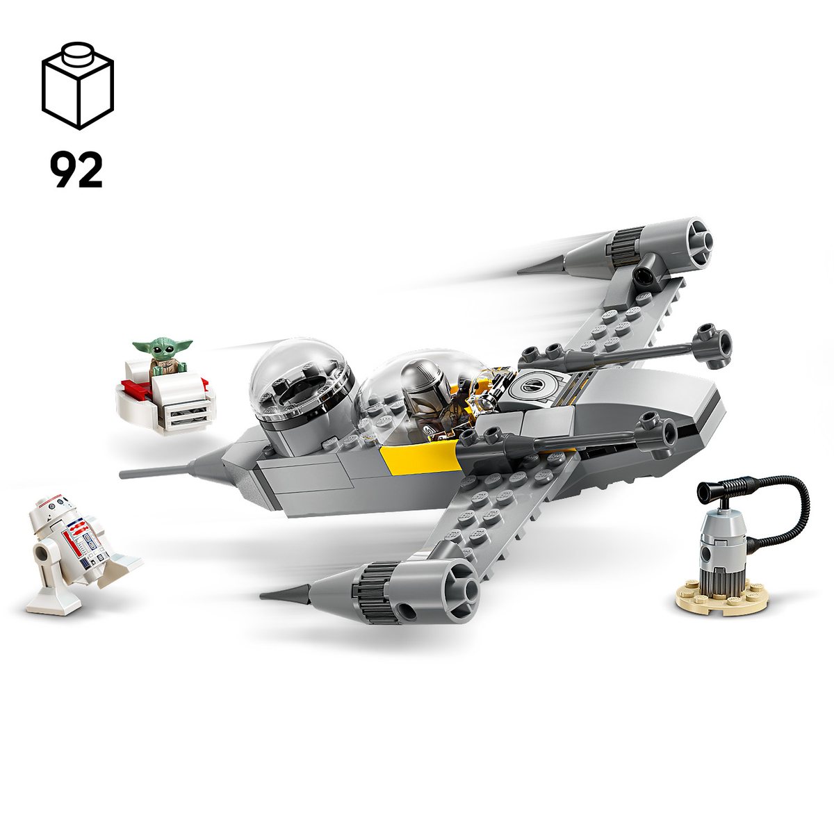LEGO Star Wars 75410 Mando ir Grogu kovinis erdvėlaivis N-1