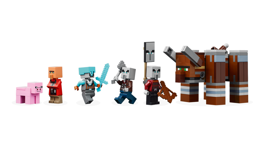 LEGO Minecraft 21278 Plėšikų forpostas ir niokotojas
