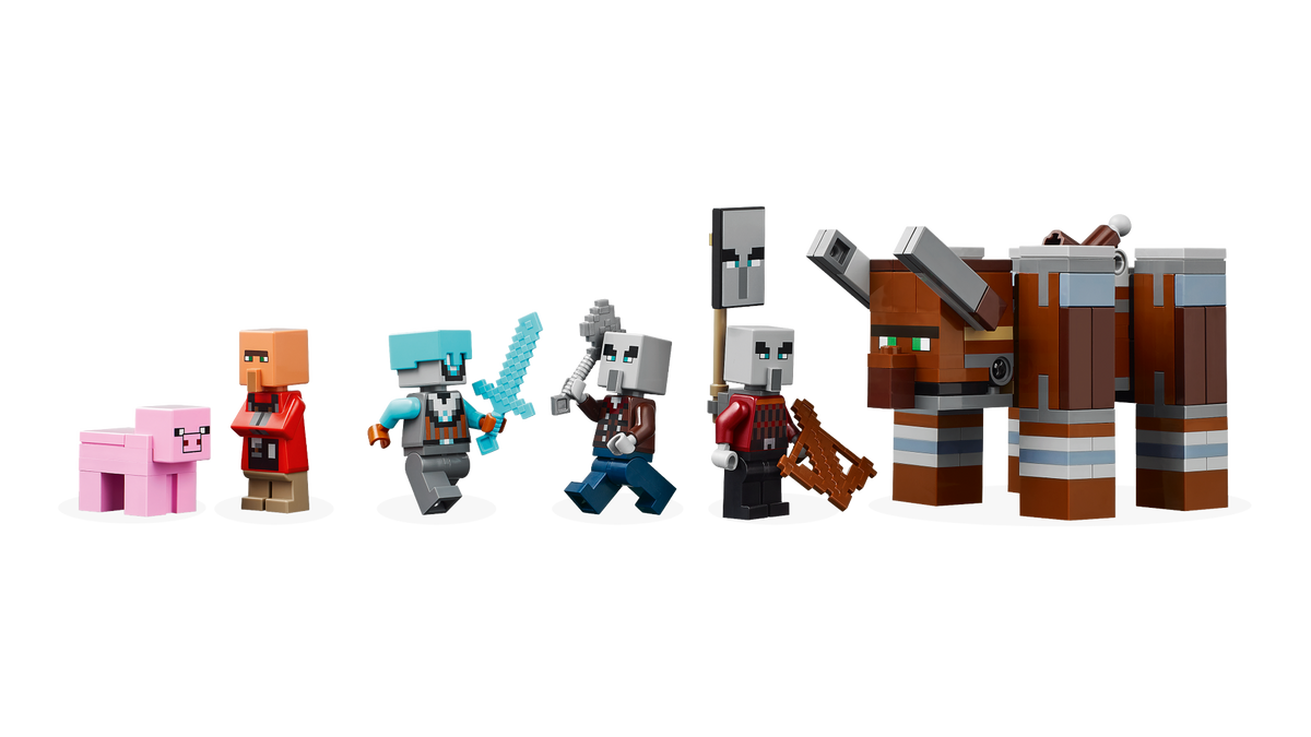 LEGO Minecraft 21278 Plėšikų forpostas ir niokotojas