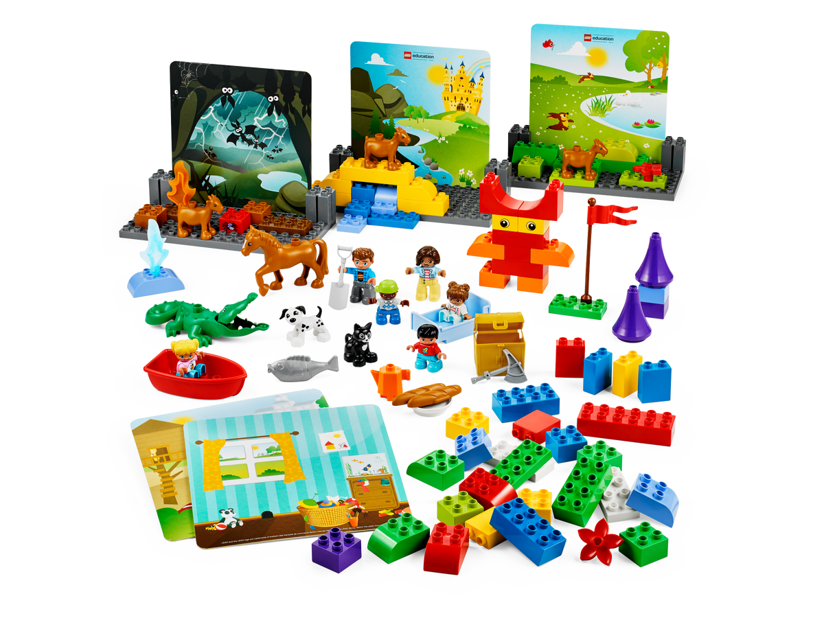 LEGO Education 45005 pasakojimų rinkinys StoryTales su dėže