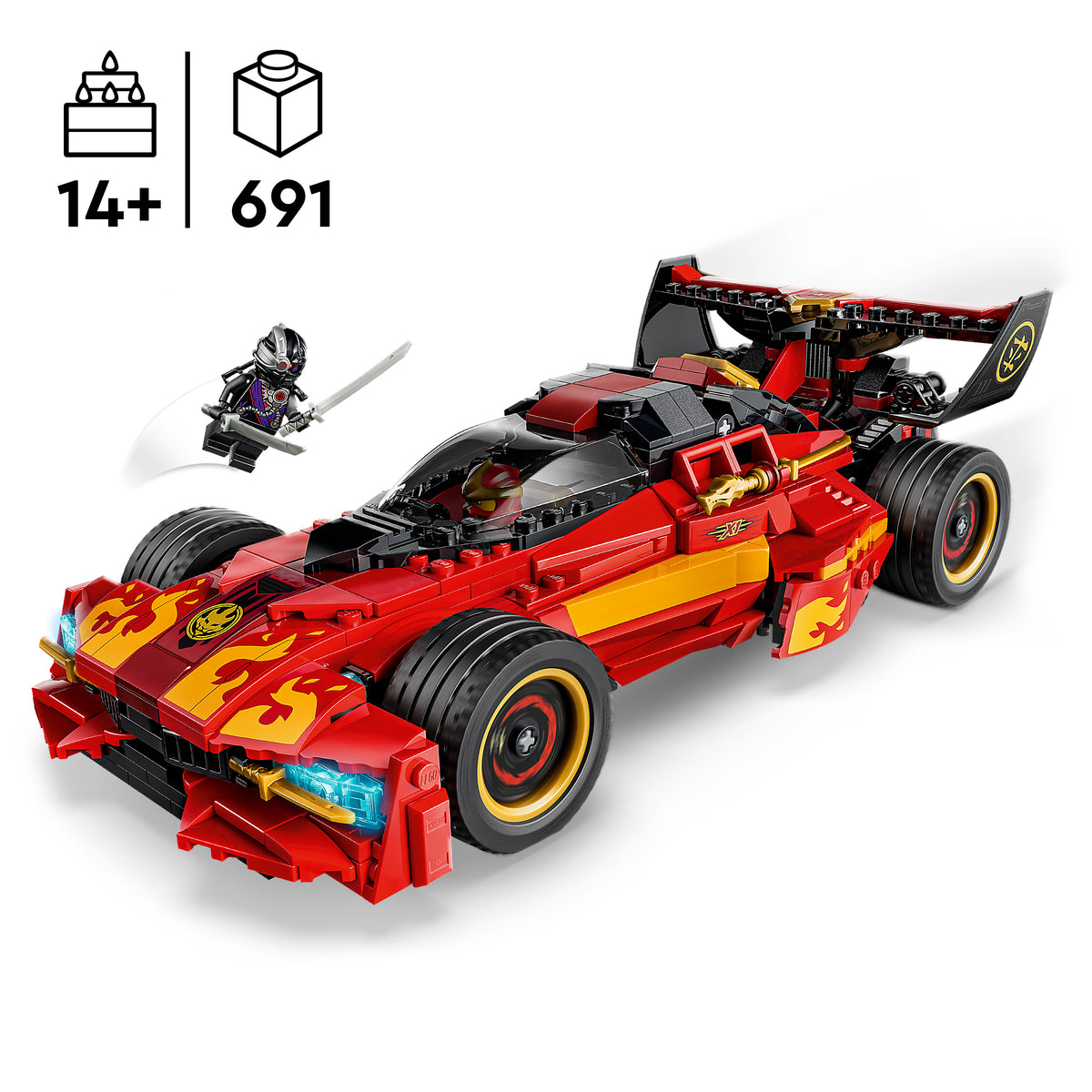 LEGO NINJAGO 71867 Nindzių automobilis X-1 – 15-mečio leidimas