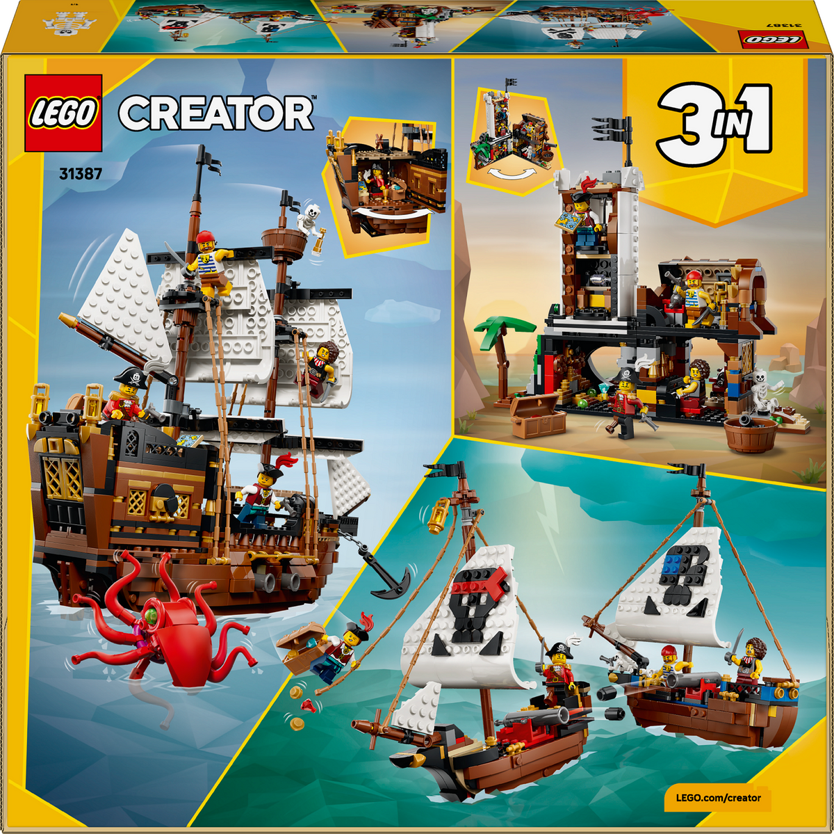 LEGO Creator 31387 Ikoniškas piratų laivas