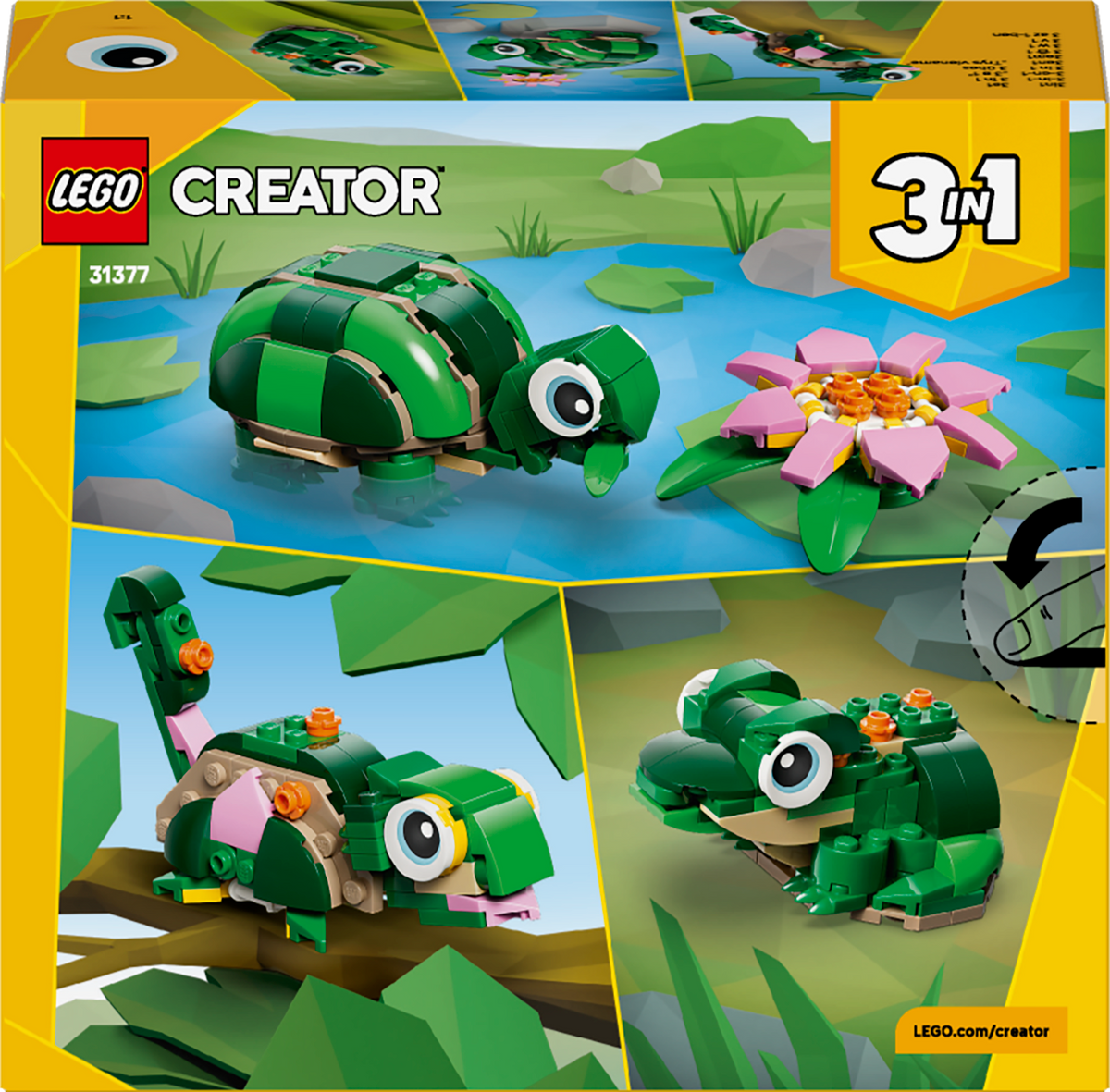 LEGO Creator 31377 Vėžlys su vandens lelija