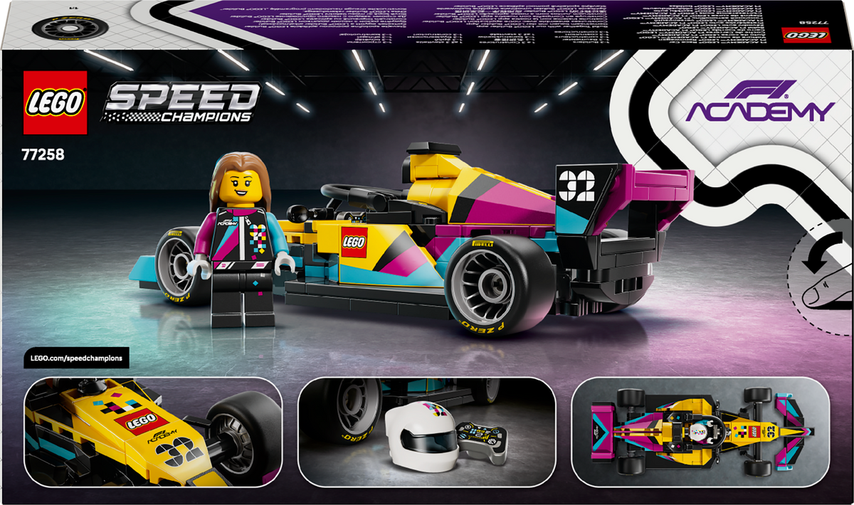 LEGO Speed Champions 77258 F1 ACADEMY LEGO lenktyninis bolidas