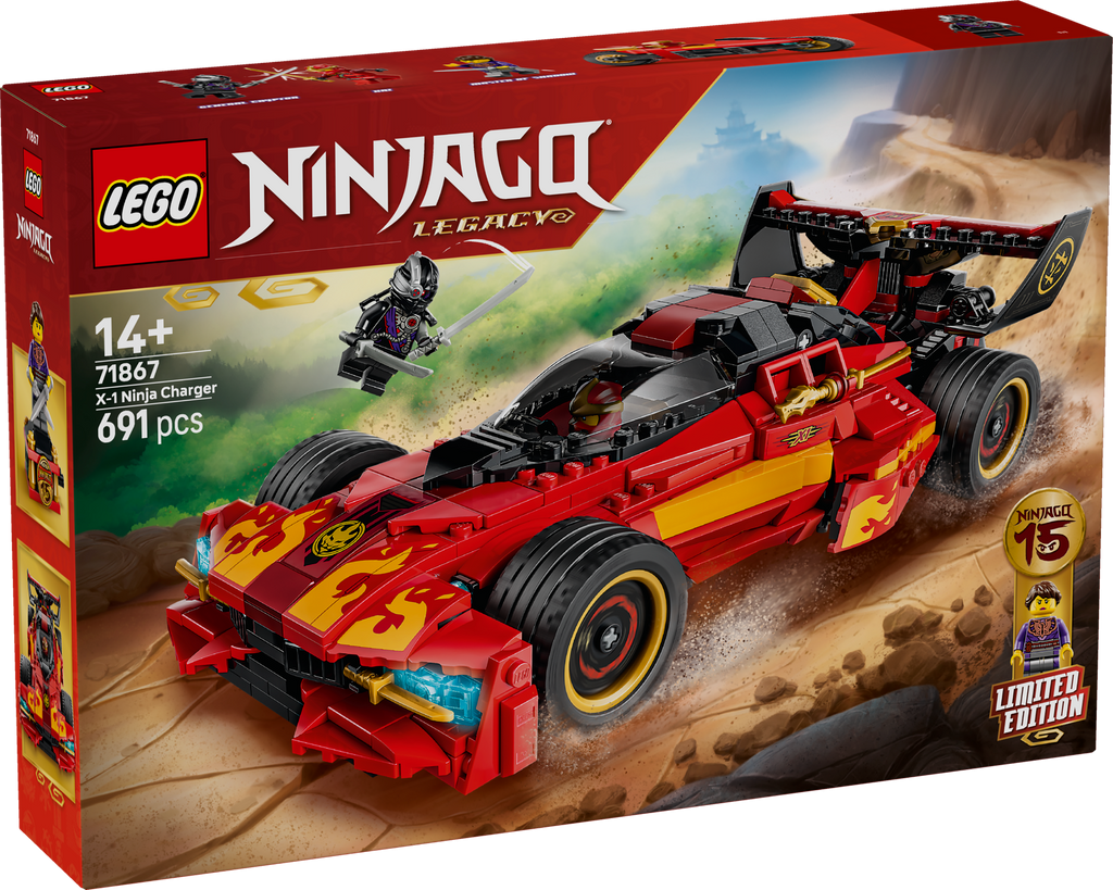 LEGO NINJAGO 71867 Nindzių automobilis X-1 – 15-mečio leidimas