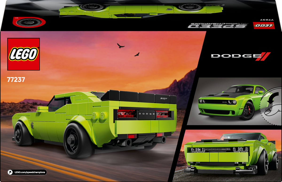 LEGO Speed Champions 77237 Dodge Challenger SRT Hellcat sportinis automobilis