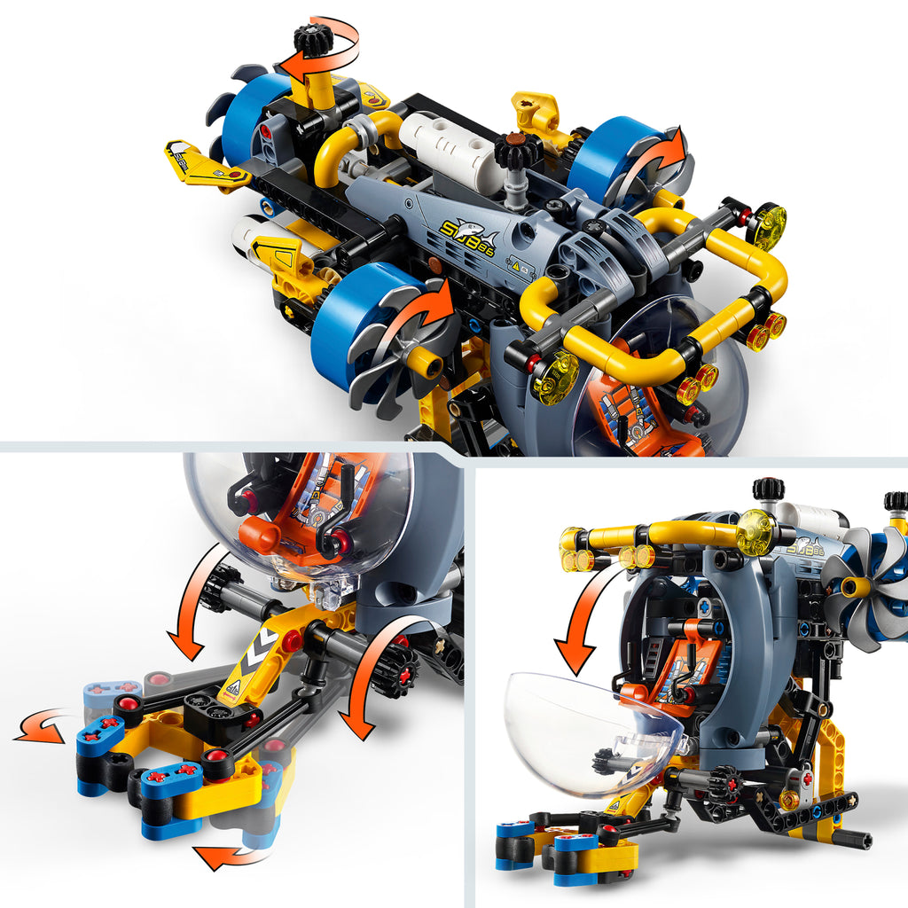 LEGO Technic 42201 Giluminių tyrimų povandeninis laivas