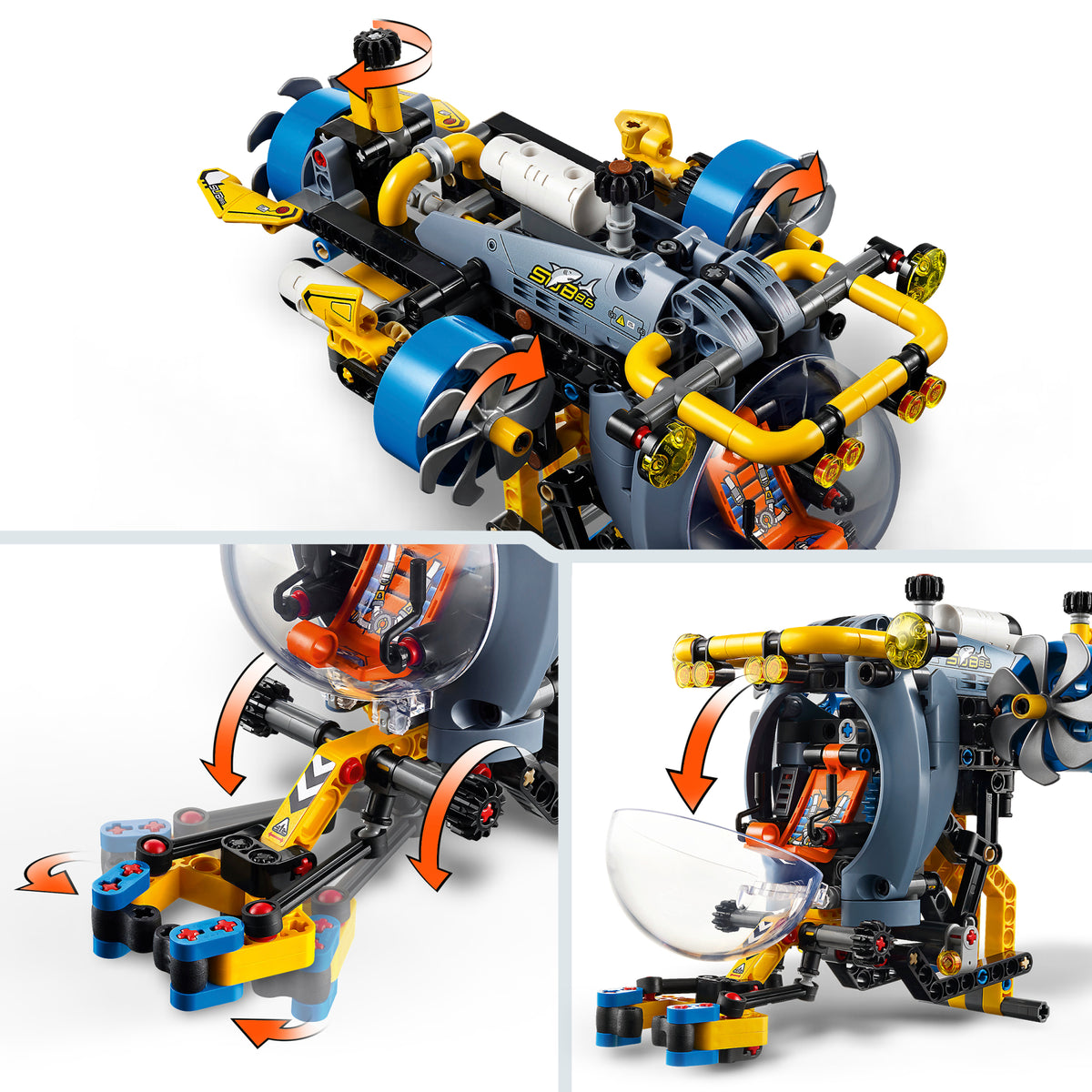 LEGO Technic 42201 Giluminių tyrimų povandeninis laivas