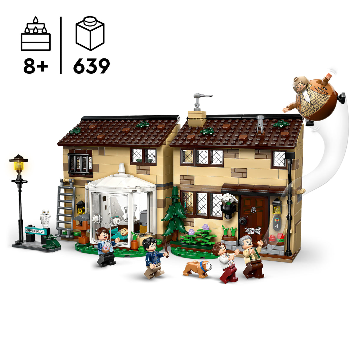 LEGO Harry Potter 76451 Ligustrų gatvė: tetos Mardžės vizitas