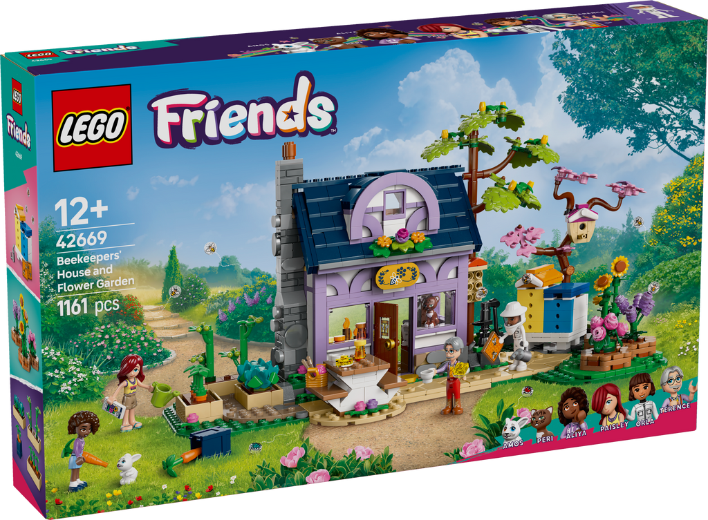 LEGO Friends 42669 Bitininkų namelis ir gėlių sodas