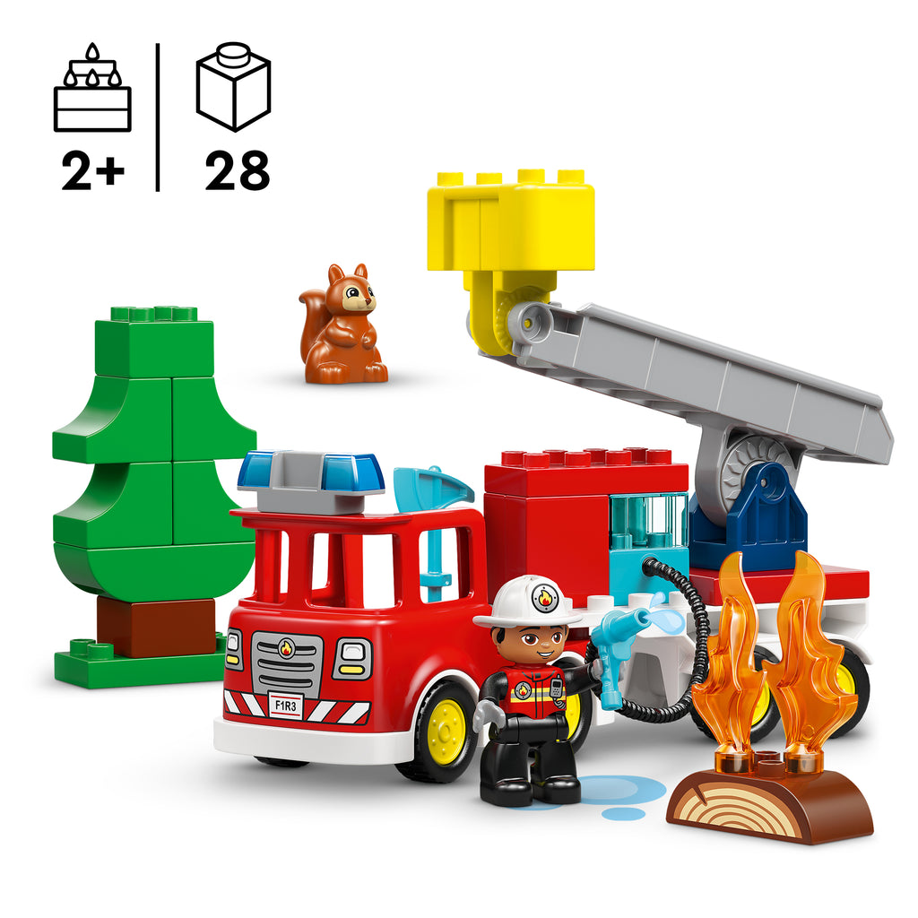 LEGO DUPLO 10473 Gaisrinė mašina su žarna ir gaisrininku