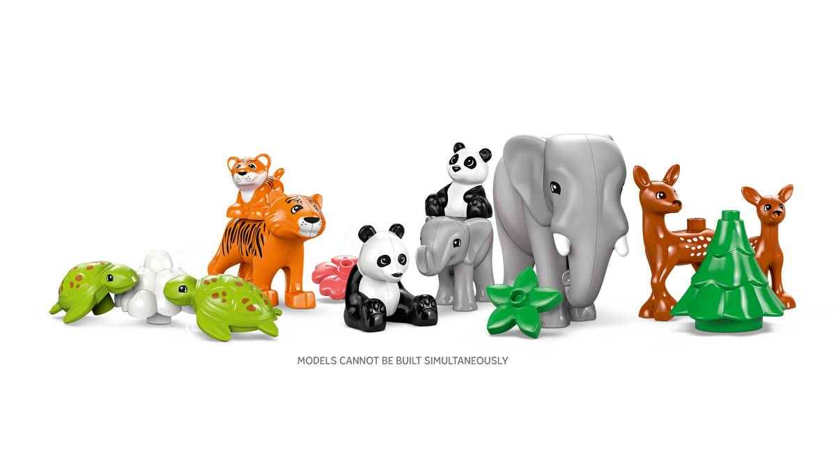 LEGO DUPLO 10446 Laukinių gyvūnų šeimos 3 viename