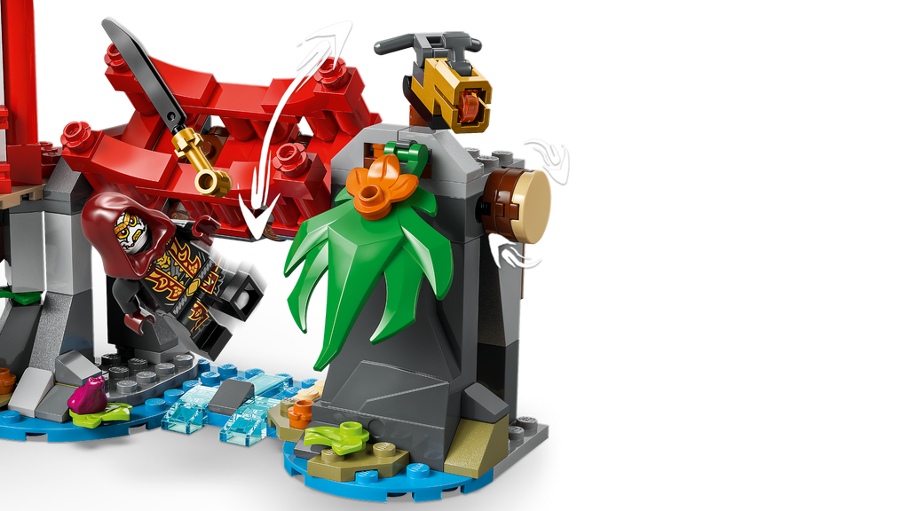 LEGO NINJAGO 71857 Nindzių transporto ir medžio namelio mūšis