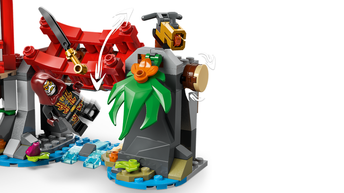 LEGO NINJAGO 71857 Nindzių transporto ir medžio namelio mūšis