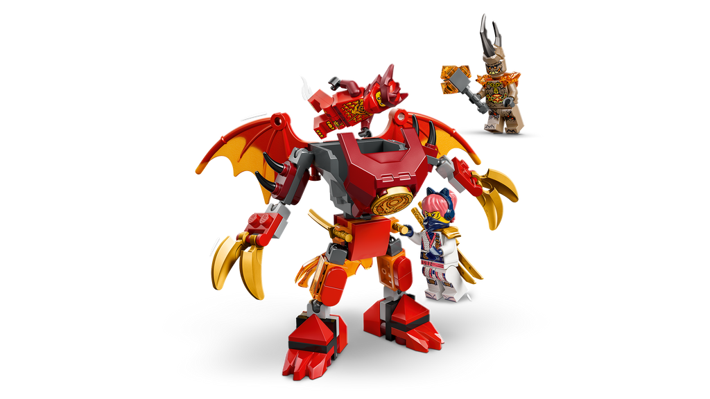 LEGO NINJAGO 71851 Kai drakono roboto kovos rinkinys