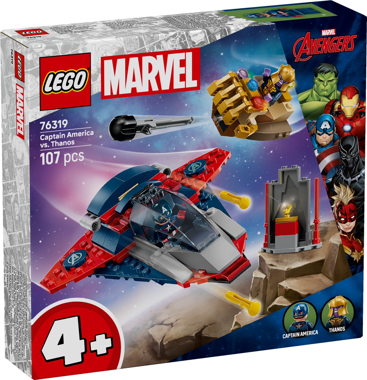 LEGO Marvel 76319 Kapitonas Amerika prieš Thanosą