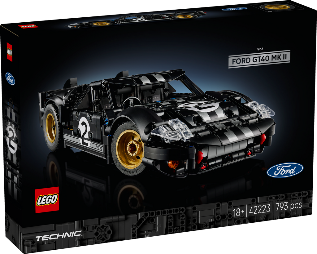 LEGO Technic 42223 1966 Ford GT40 MKII lenktyninis automobilis