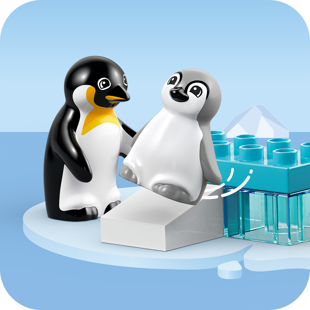 LEGO DUPLO 10442 Laukinių gyvūnų šeimos: pingvinai ir liūtai