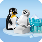 LEGO DUPLO 10442 Laukinių gyvūnų šeimos: pingvinai ir liūtai