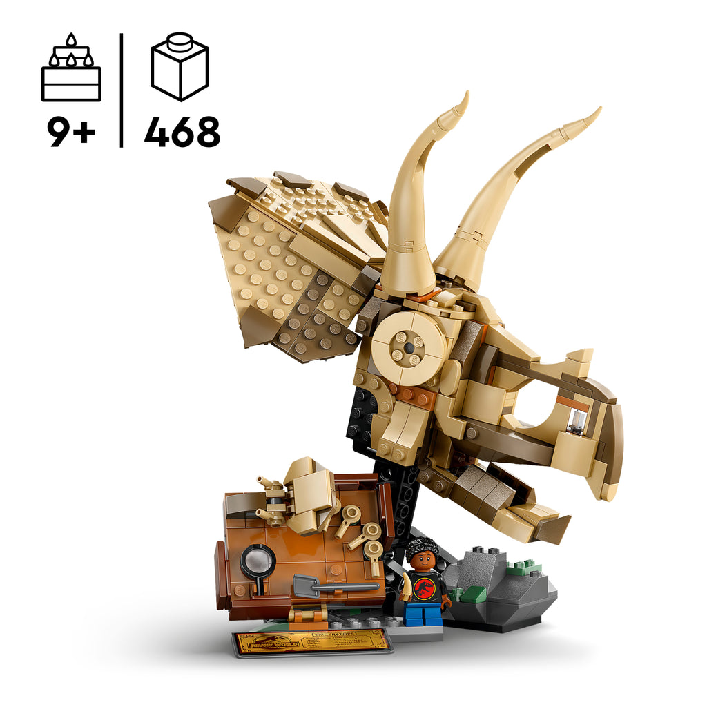 LEGO Jurassic World 76969 Dinozaurų fosilijos: triceratopso kaukolė
