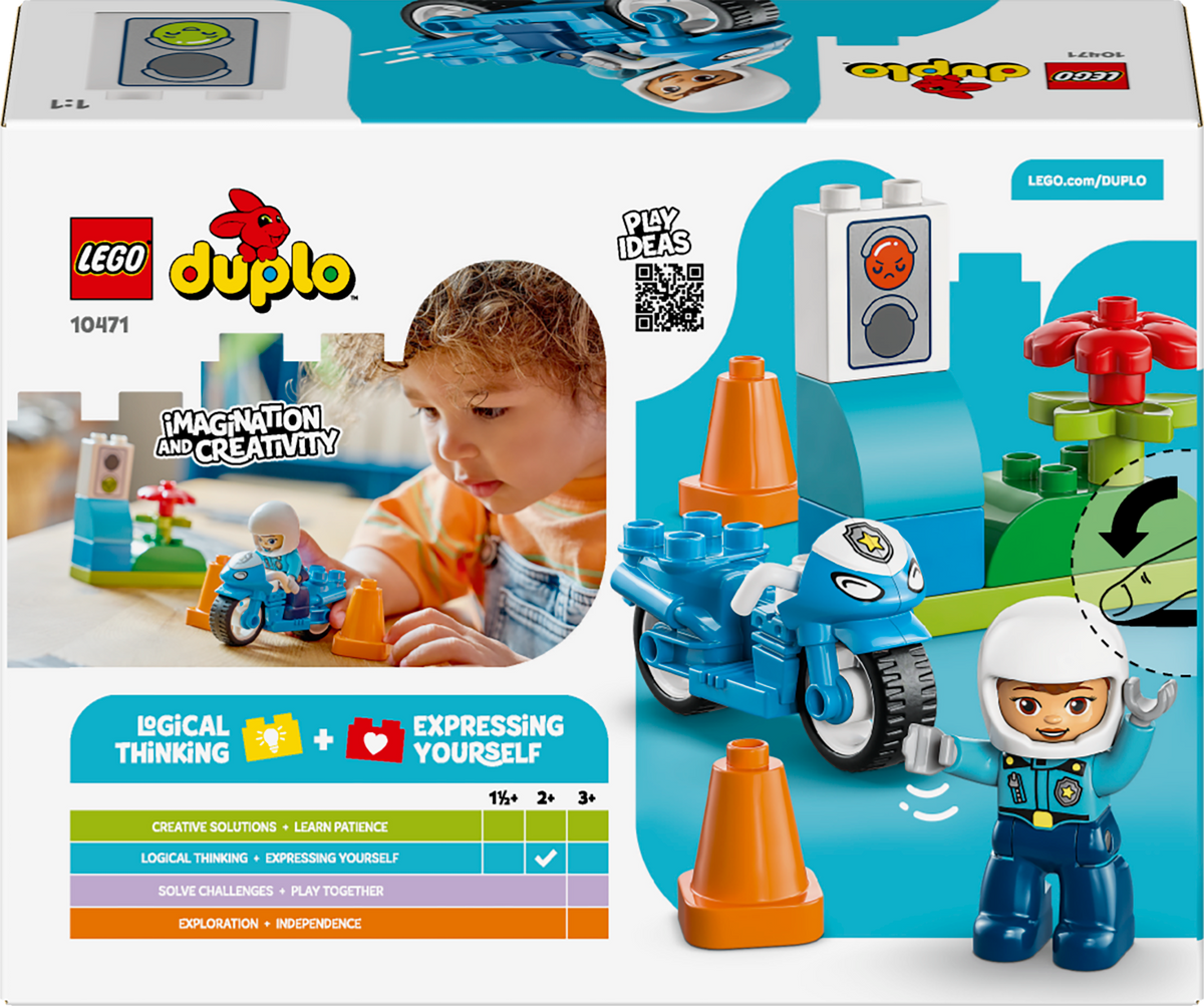 LEGO DUPLO 10471 Mėlynas policijos motociklas
