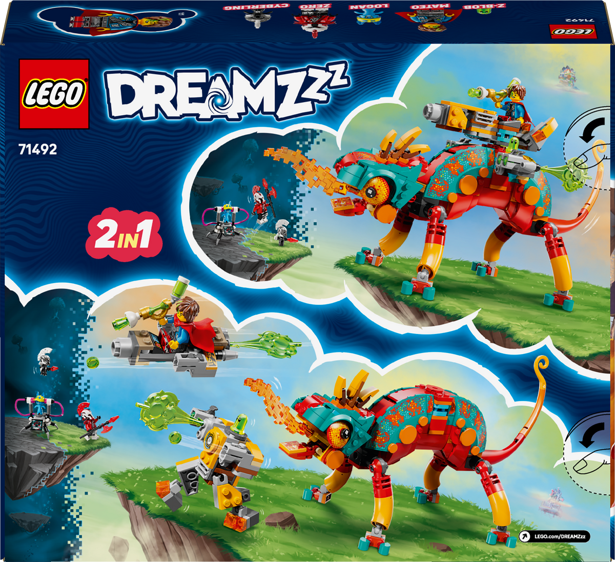 LEGO DREAMZzz 71492 Mateo ugnies chameleonas