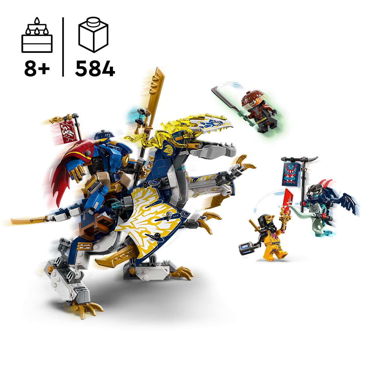 LEGO NINJAGO 71843 Rogue robotas-drakono raitelis