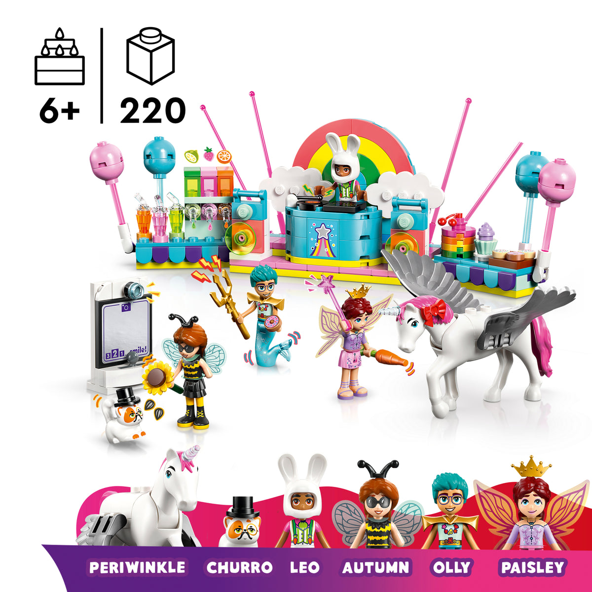 LEGO Friends 42661 Kostiumų vakarėlis su vienaragiu ir fėja