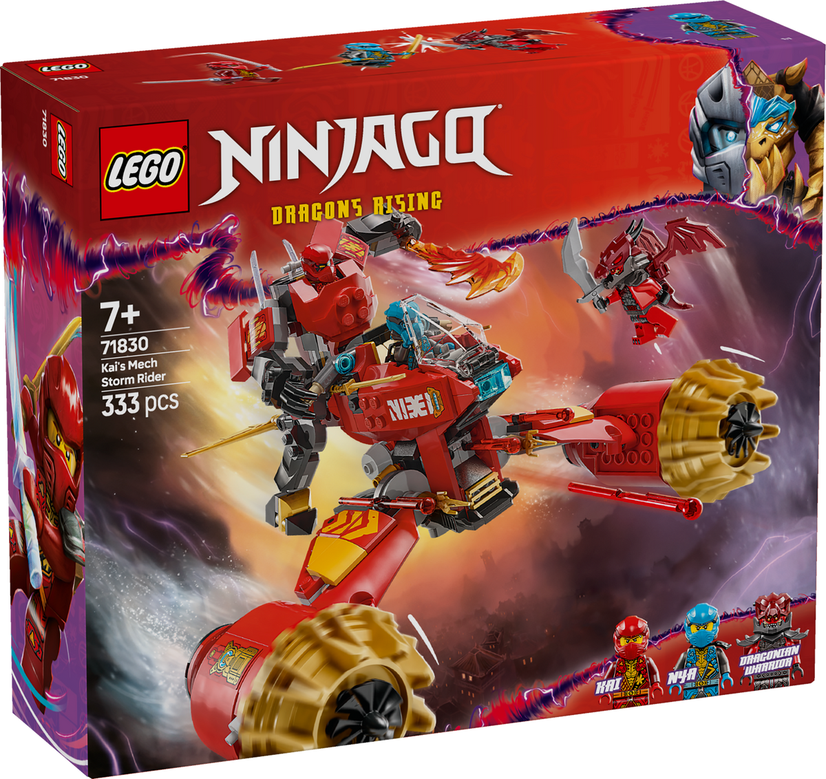 LEGO NINJAGO 71830 Kai robotas audrų raitelis