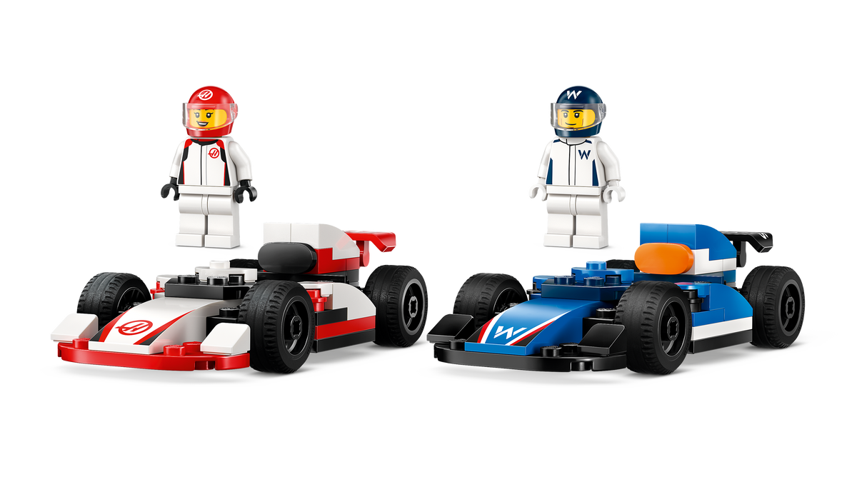 LEGO City 60464 F1 Williams Racing ir Haas F1 bolidai