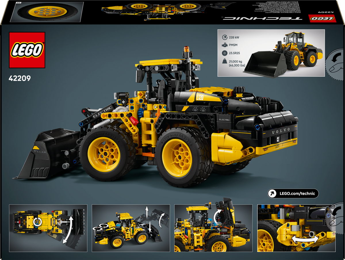LEGO Technic 42209 Volvo L120 elektrinis ratinis krautuvas