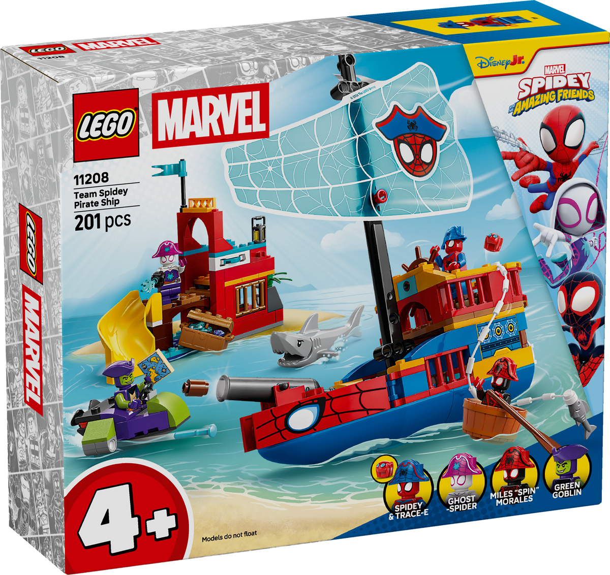 LEGO Marvel 11208 Komandos Spidey piratų laivas