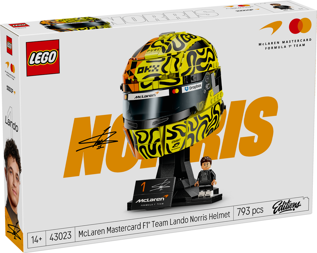 LEGO Editions 43023 McLaren Mastercard F1 komandos Lando Norris šalmas