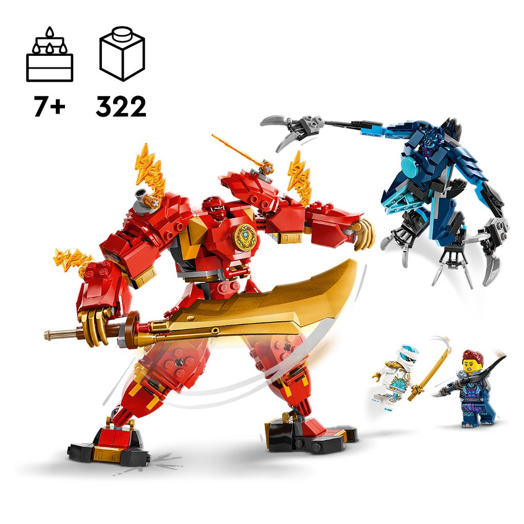 LEGO NINJAGO 71808 Kai stichijų ugnies robotas