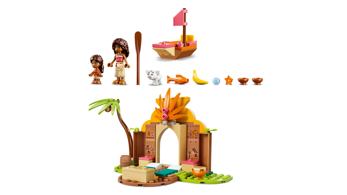 LEGO Disney 43282 Vaianos kaimo namelis ir valtis