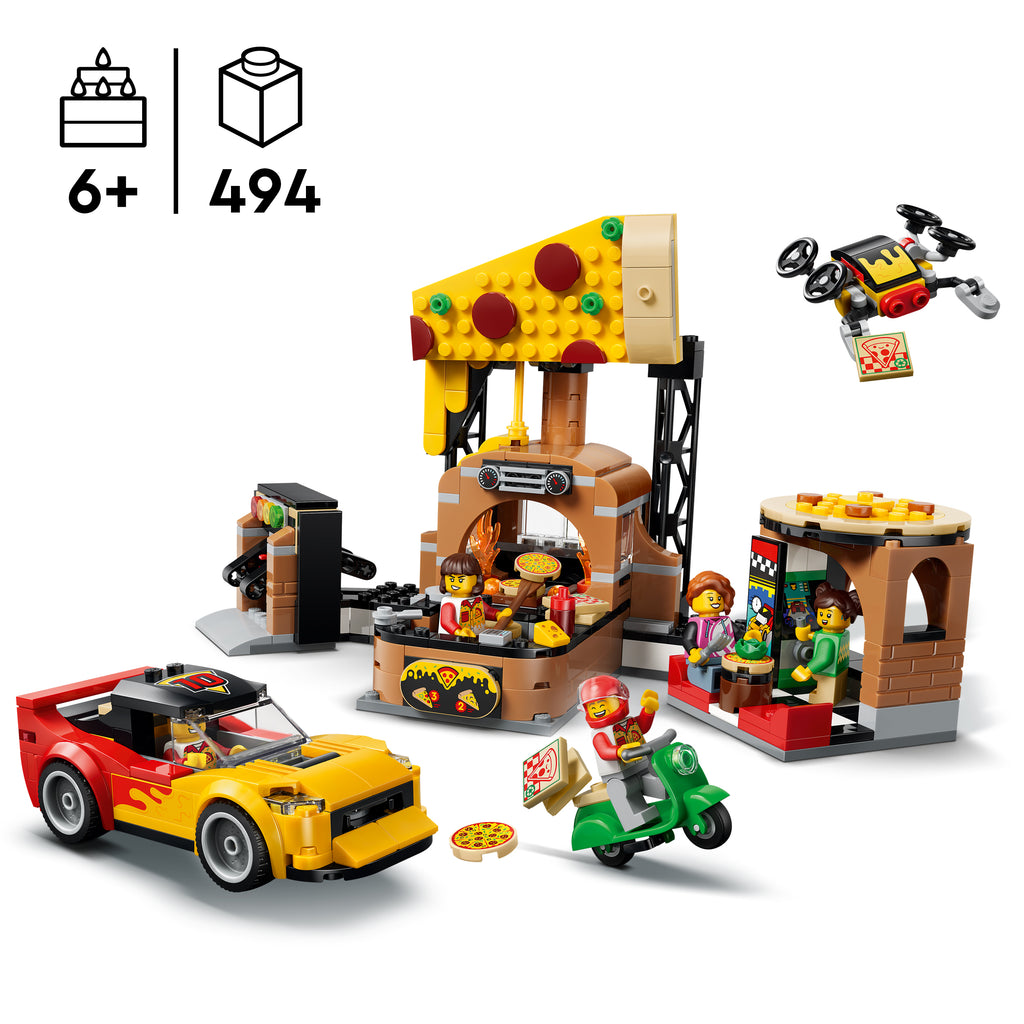 LEGO City 60496 Picų pristatymas su transporto priemonėmis