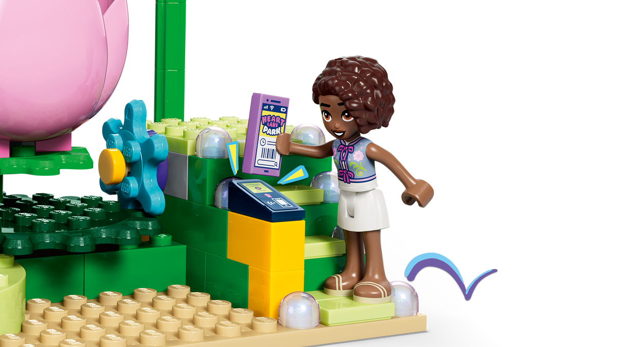 LEGO Friends 42702 Besisukančių gėlių ir fėjų puodelių karuselė