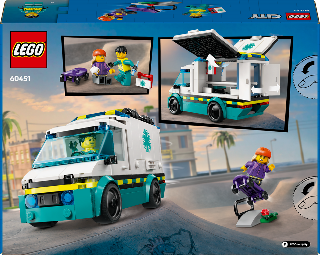 LEGO City 60451 Greitosios pagalbos automobilis