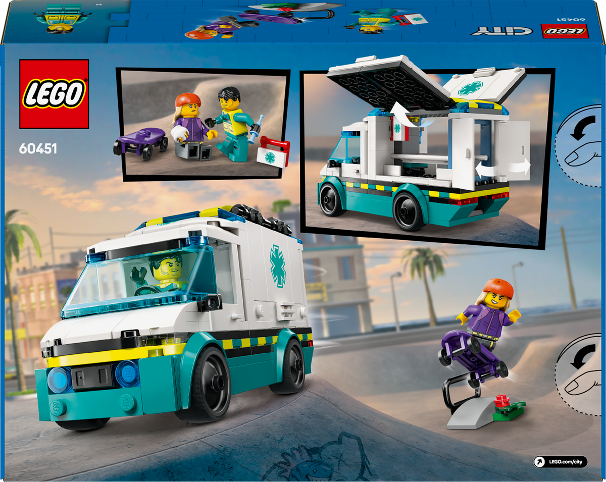 LEGO City 60451 Greitosios pagalbos automobilis